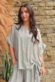 Kiti Paisley Damask Hitch Tee Mocha